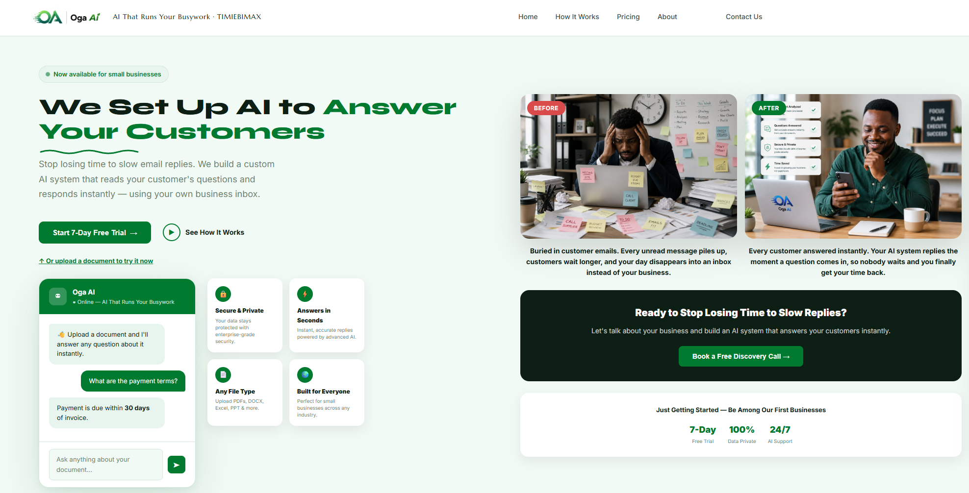 Oga AI product preview